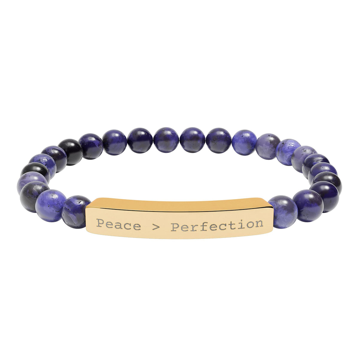 Monarch Affirmations Bracelet: Peace > Perfection