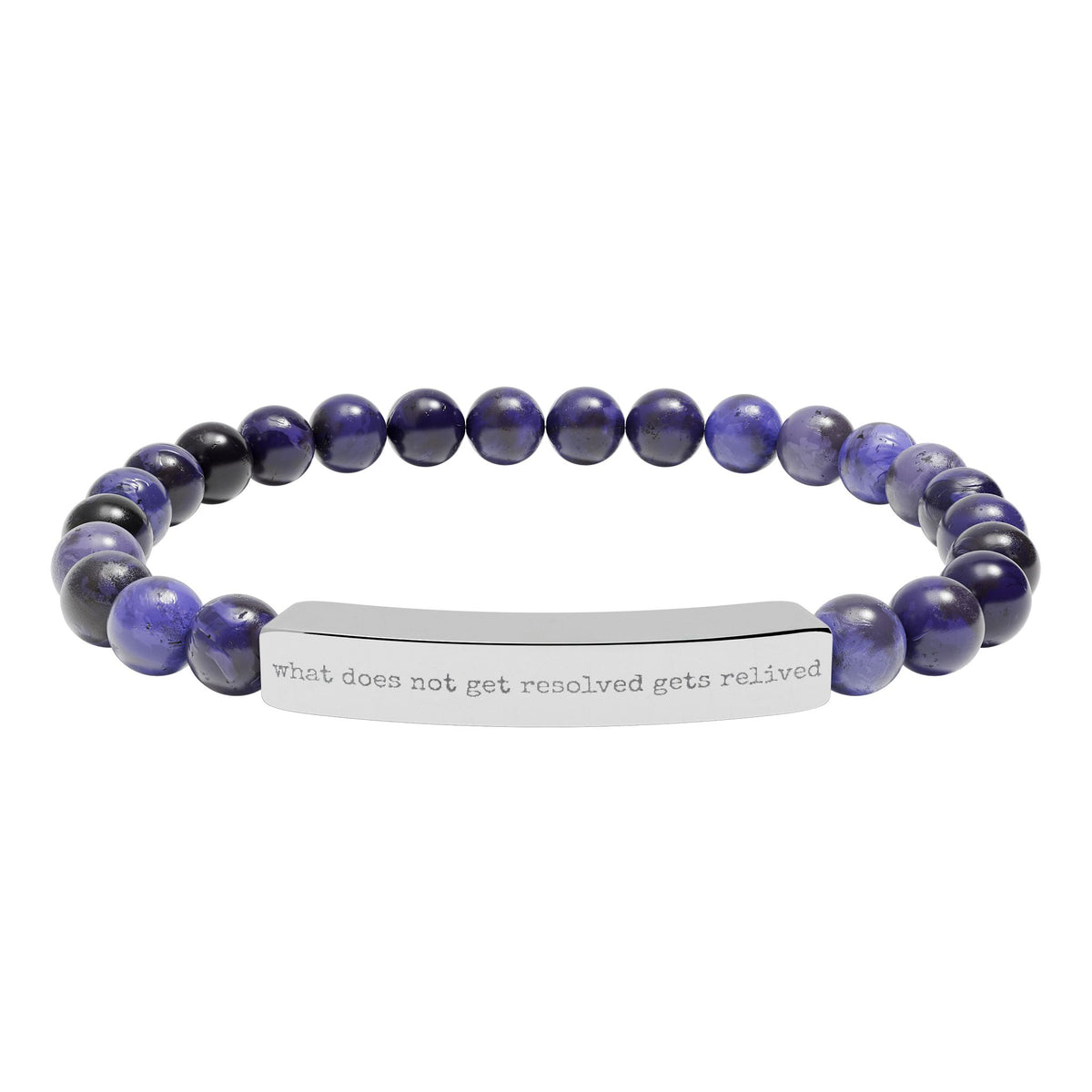Monarch Affirmation Bracelet: What Does Not Get Resolved, Gets Relived